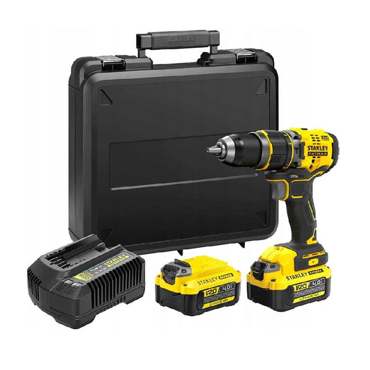 STANLEY FATMAX | 18V V20 Brushless Hammer Drill SFMCD721M2K-QW | 80 Nm | 2 x 4.0 Ah