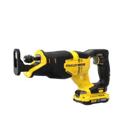 STANLEY FATMAX | 18V V20 Reciprocating Saw SFMCS300D2K-QW | 2 x 2.0 Ah| Yellow/Black