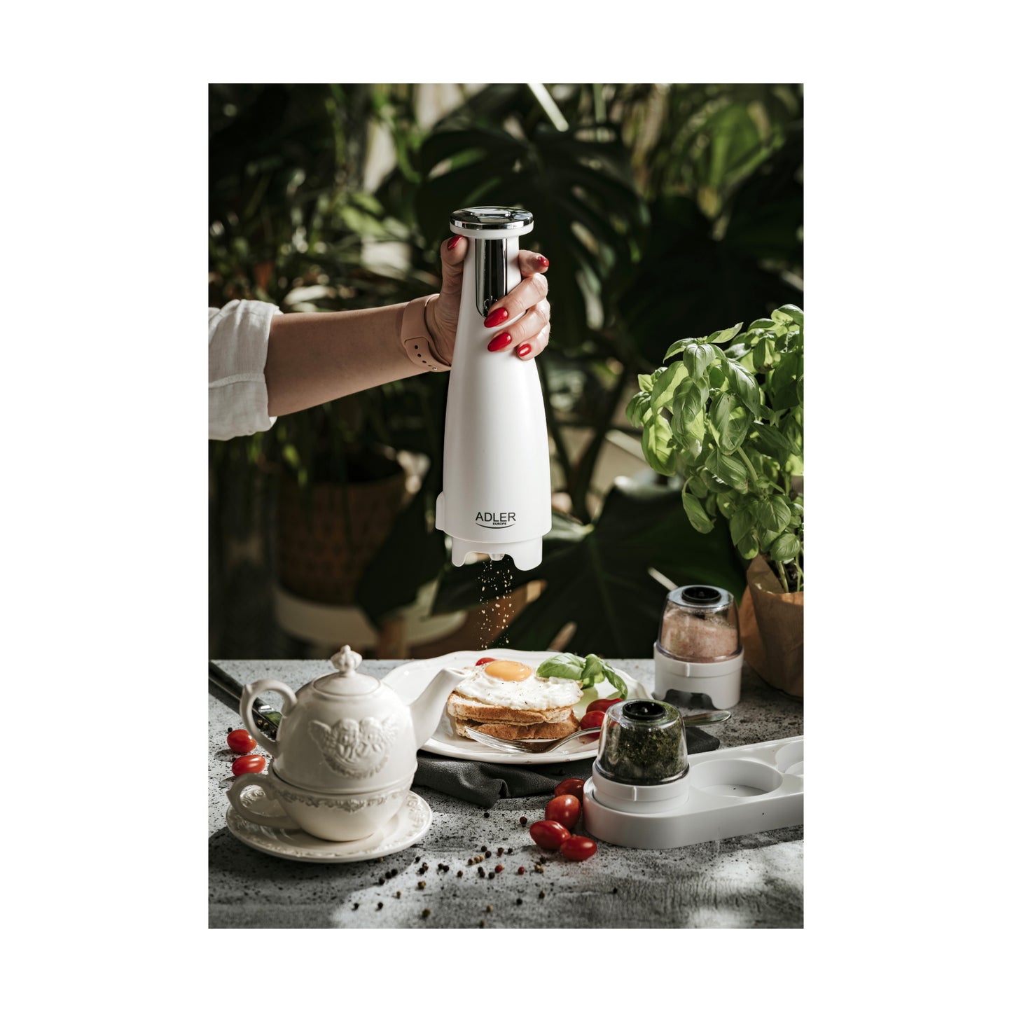 Adler AD 4449 | Electric Salt & Pepper Grinder | USB-C