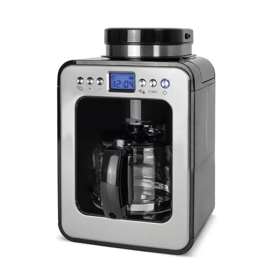 Caso Design Compact | Coffee Maker with Grinder | 0.6 L | Black/Stainless Steel