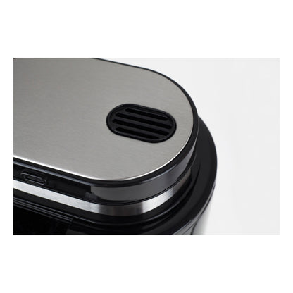Caso Design Compact | Coffee Maker with Grinder | 0.6 L | Black/Stainless Steel