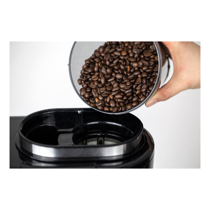 Caso Design Compact | Coffee Maker with Grinder | 0.6 L | Black/Stainless Steel