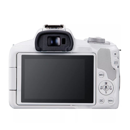 Canon | Canon EOS | R50 | RF-S 18-45mm F4.5-6.3 IS STM lens | Grey | White