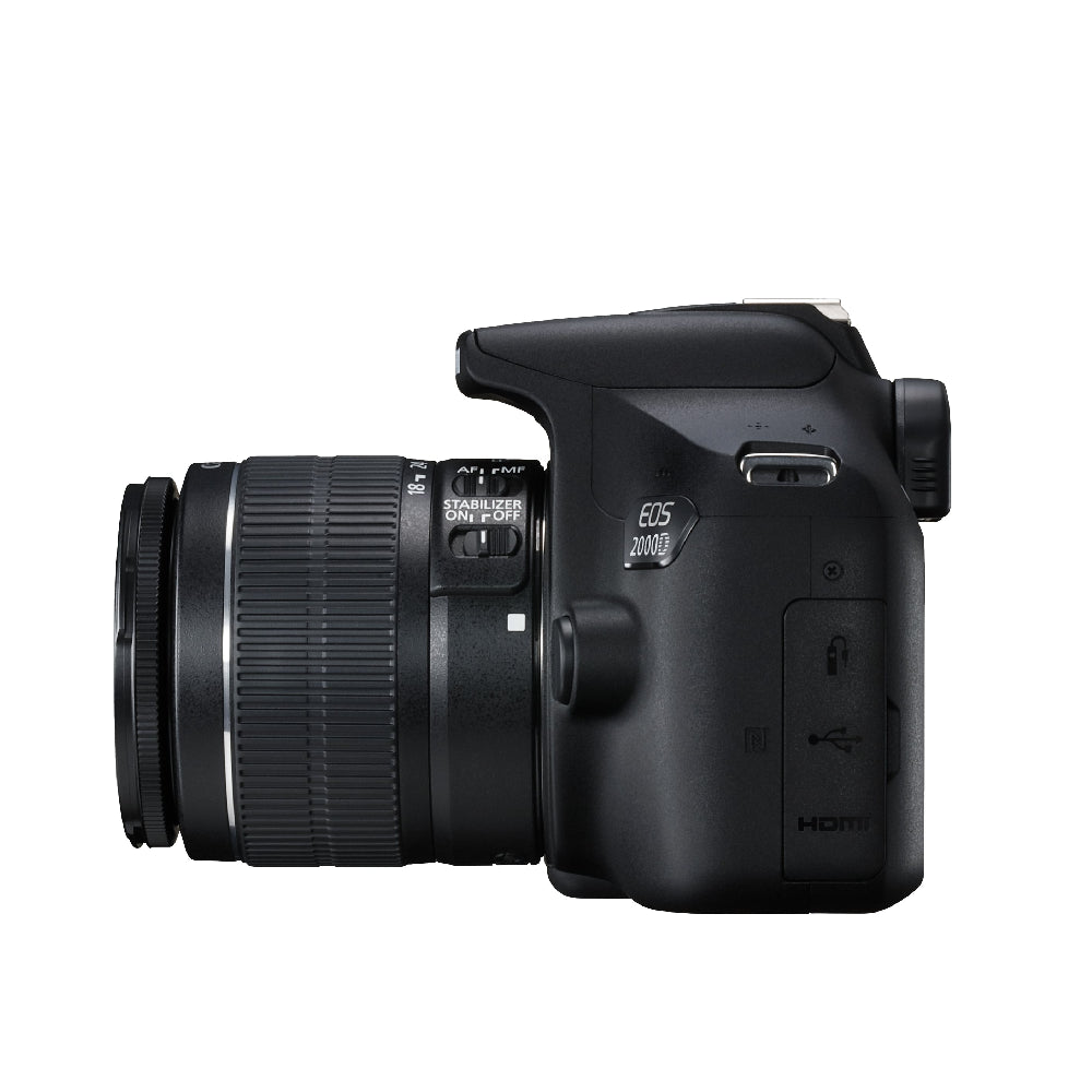 Canon | EOS 2000D | 24.1MP DSLR Camera with EF-S 18-55mm IS II Lens | Black