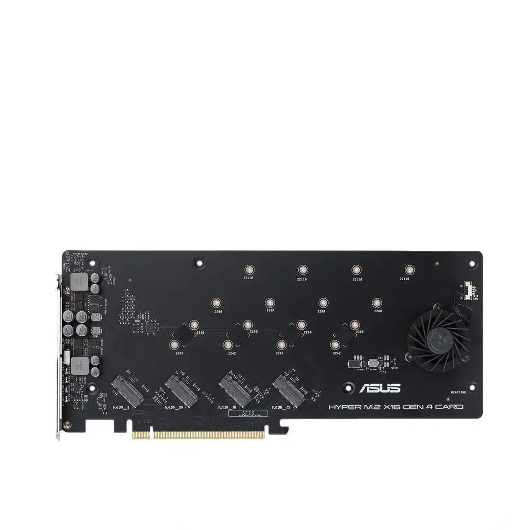 ASUS | HYPER M.2 X16 GEN 4 CARD | Interface adapter |  M.2 Card | PCIe 4.0 x16