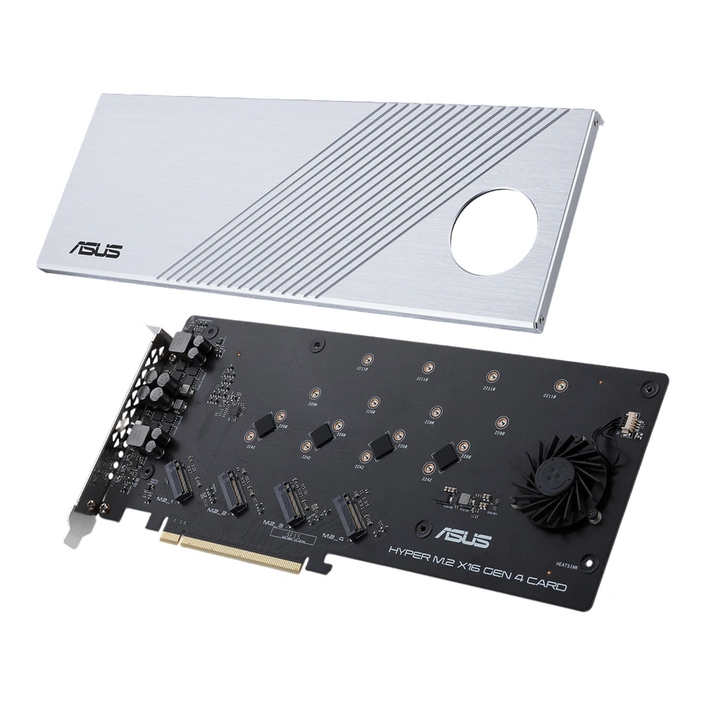 ASUS | HYPER M.2 X16 GEN 4 CARD | Interface adapter |  M.2 Card | PCIe 4.0 x16