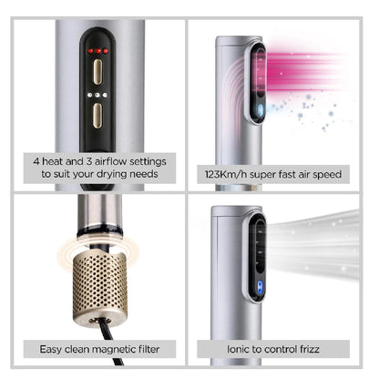 BABYLISS | Air Wand AS6555E | 3-in-1 Air Styler | Chrome