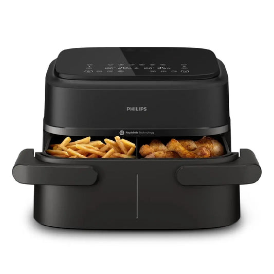 Philips | Airfryer 1000 Series NA150/00 | Double Basket Air Fryer | Black