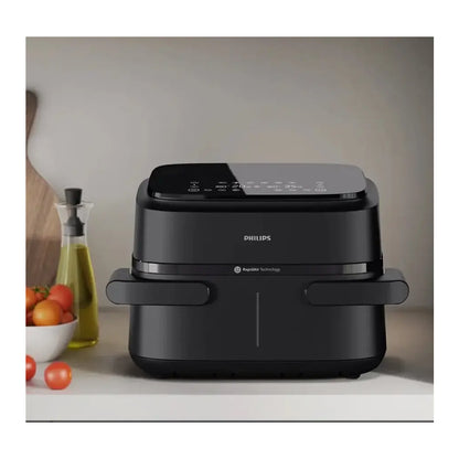 Philips | Airfryer 1000 Series NA150/00 | Double Basket Air Fryer | Black