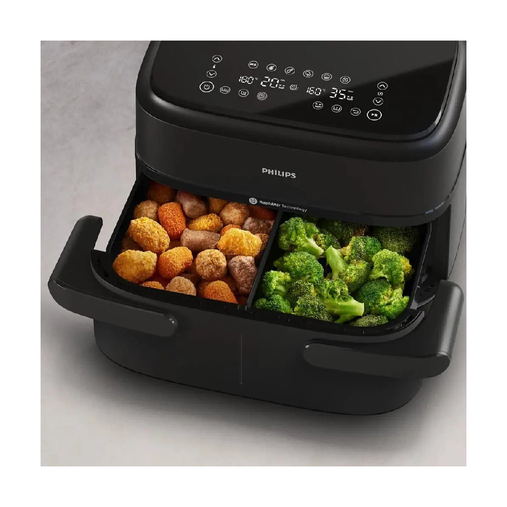 Philips | Airfryer 1000 Series NA150/00 | Double Basket Air Fryer | Black