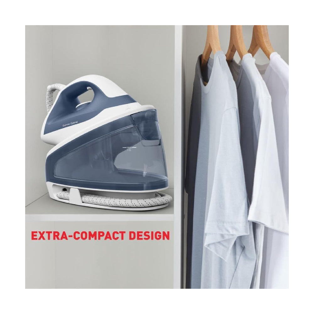 Tefal | Express Optimal SV4110E0 | Steam Generator Iron | Blue/White