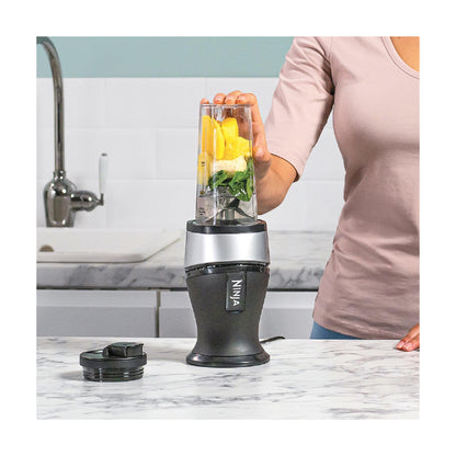 Ninja | QB3001EUS | Slim Blender & Smoothie Maker | Silver/Black