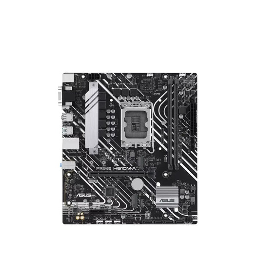 Asus | PRIME H610M-A R2.0 | Processor Socket LGA1700 Socket | Chipset Type Intel H610 | Supported RAM Technology DDR5 DIMM