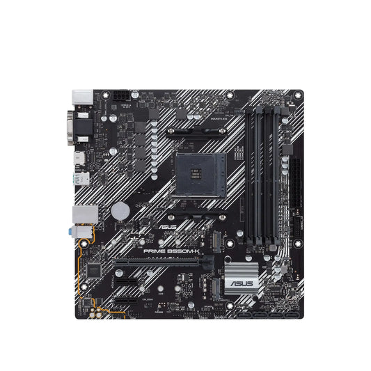 Asus | PRIME B550M-K | Processor Socket Socket AM4 | Chipset Type AMD B550 | Supported RAM Technology DDR4 SDRAM