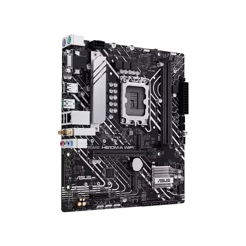 Asus | PRIME H610M-A WIFI | Processor Socket LGA1700 Socket | Chipset Type Intel H610 | Supported RAM Technology DDR5 SDRAM