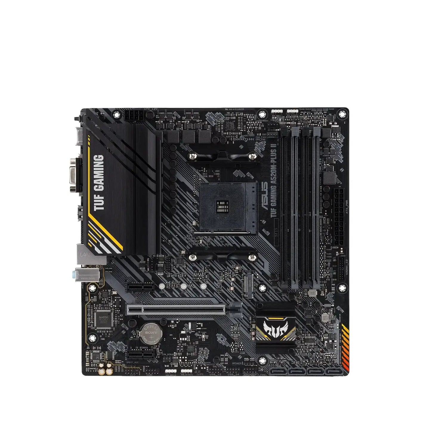 Asus | TUF GAMING A520M-PLUS II | Processor Socket Socket AM4 | Chipset Type AMD A520 | Supported RAM Technology DDR4 SDRAM