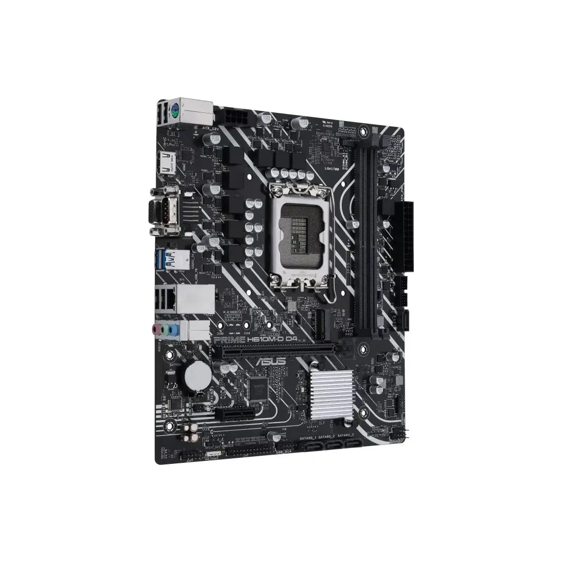 Asus | PRIME H610M-D D4 | Processor Socket LGA1700 Socket | Chipset Type Intel H610 | Supported RAM Technology DDR4 SDRAM