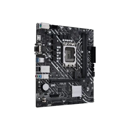 Asus | PRIME H610M-D D4 | Processor Socket LGA1700 Socket | Chipset Type Intel H610 | Supported RAM Technology DDR4 SDRAM