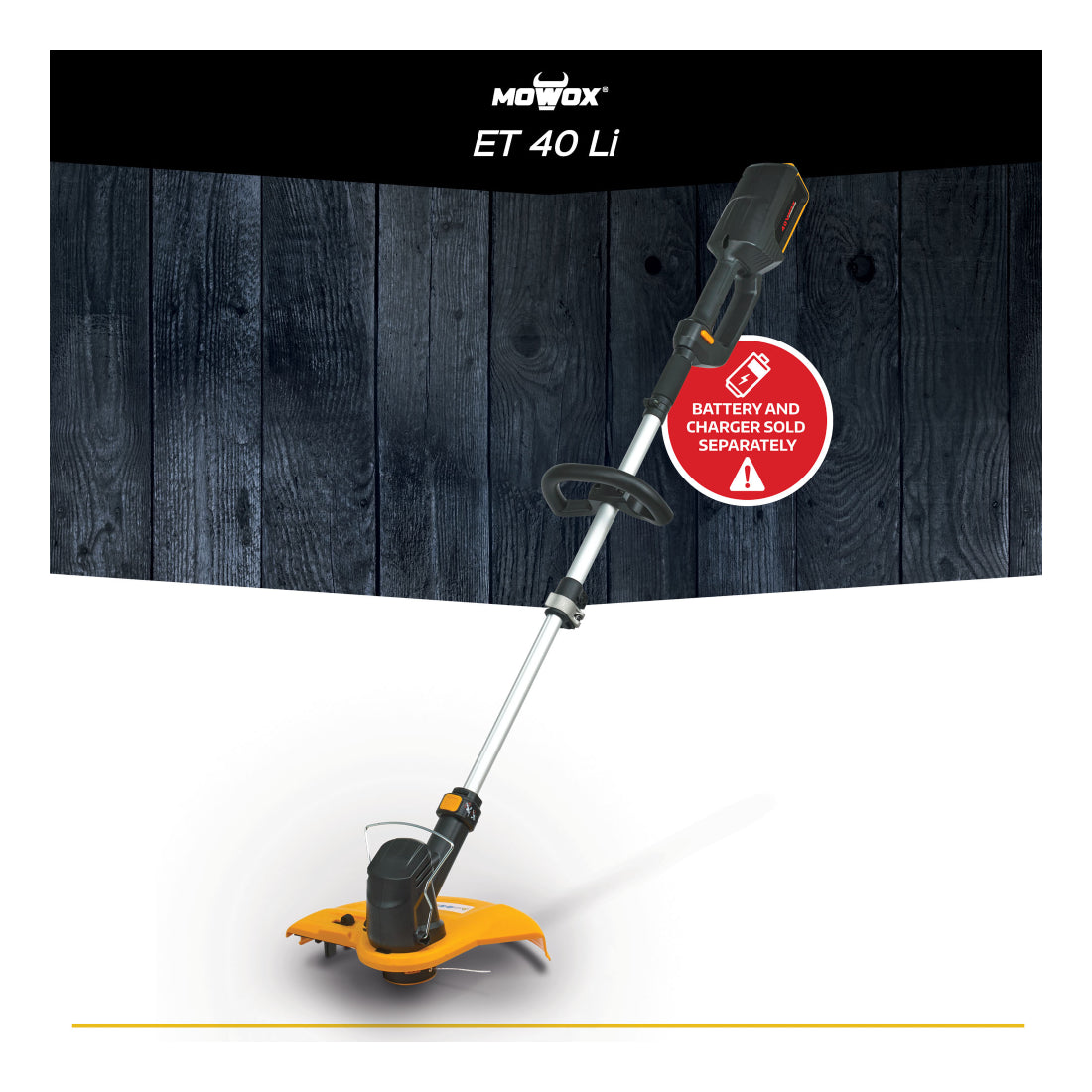 MoWox ET 40 Li | Cordless Grass Trimmer | Tool Only
