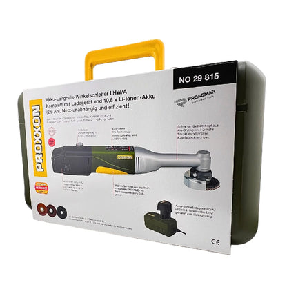 PROXXON | Micromot LHW/A | Cordless Long-Neck Angle Grinder | Green/Yellow