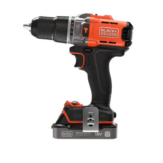 BLACK & DECKER | BCD383D2XK-QW | Cordless Hammer Drill | Orange/Black