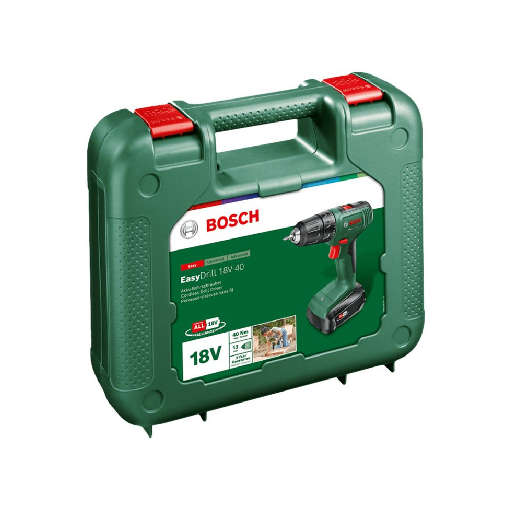 Bosch | Cordless Drill Driver EasyDrill 18V-40, 2 x 2.0 Ah