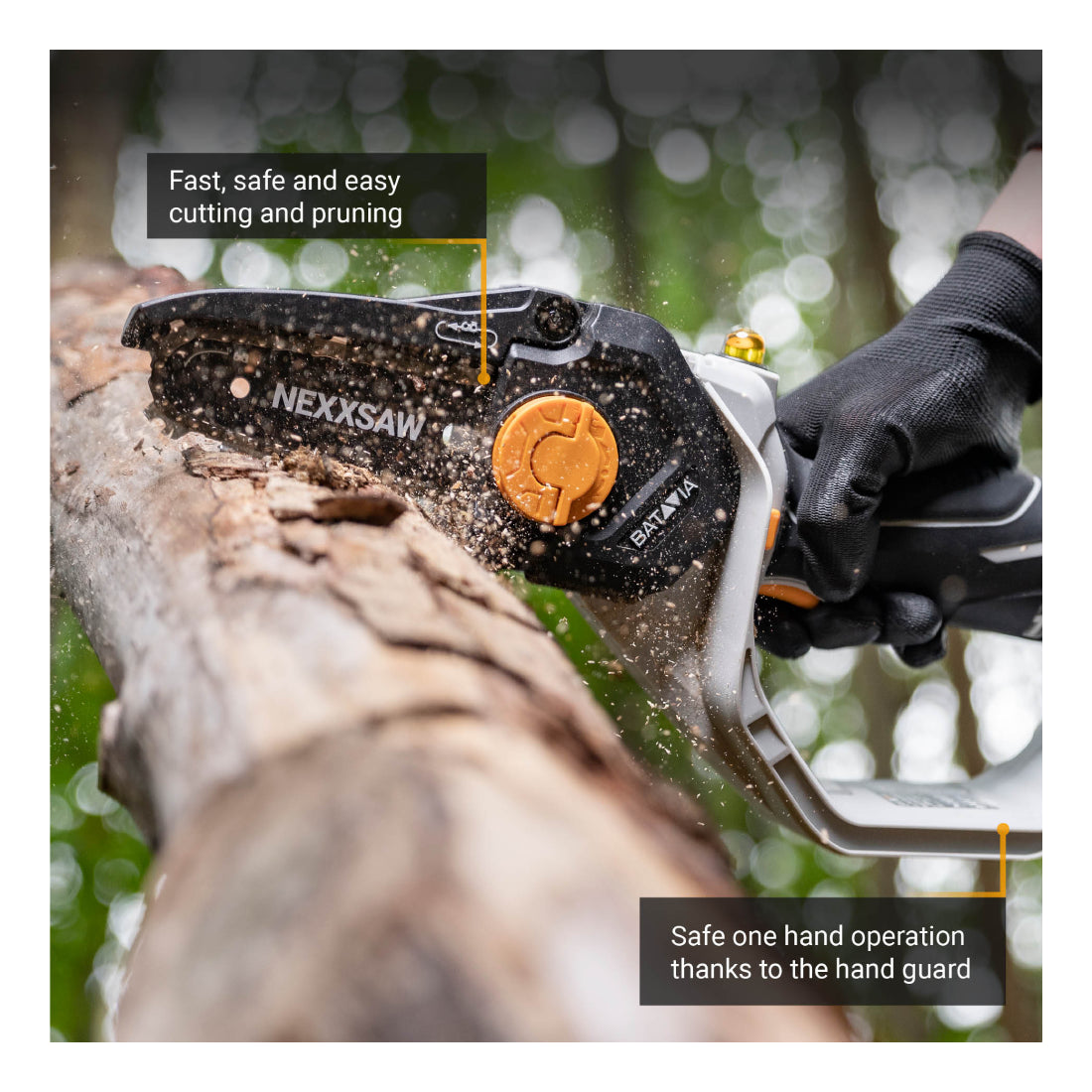 Batavia Nexxsaw 6" V3 | 18V Cordless One-Hand Chainsaw | Without Battery
