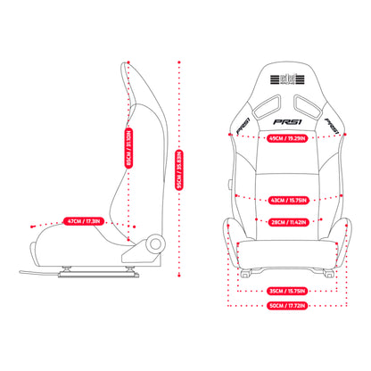 Next Level Racing PRS1 | Performance Reclining Sim Racing Seat