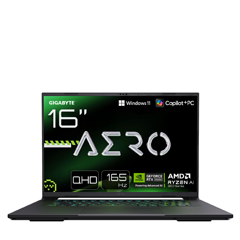 GIGABYTE | 1VH93EEC94AH | AERO X16 | 16" WQXGA 165Hz | Ryzen AI 7 350 | 16GB | 1TB SSD | RTX 5060 8GB | Win 11 Home | Space Grey