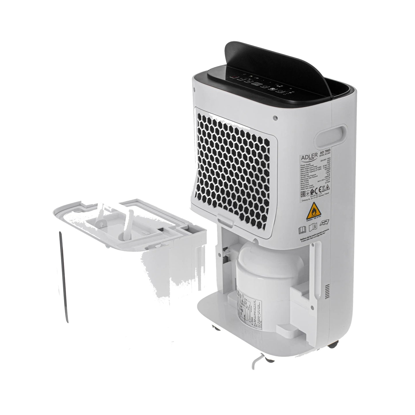 Adler | 2-in1 Air Dehumidifier and Air purifier | AD 7863 | 420 W | Suitable for rooms up to 140 m³ | 6.5 L | White