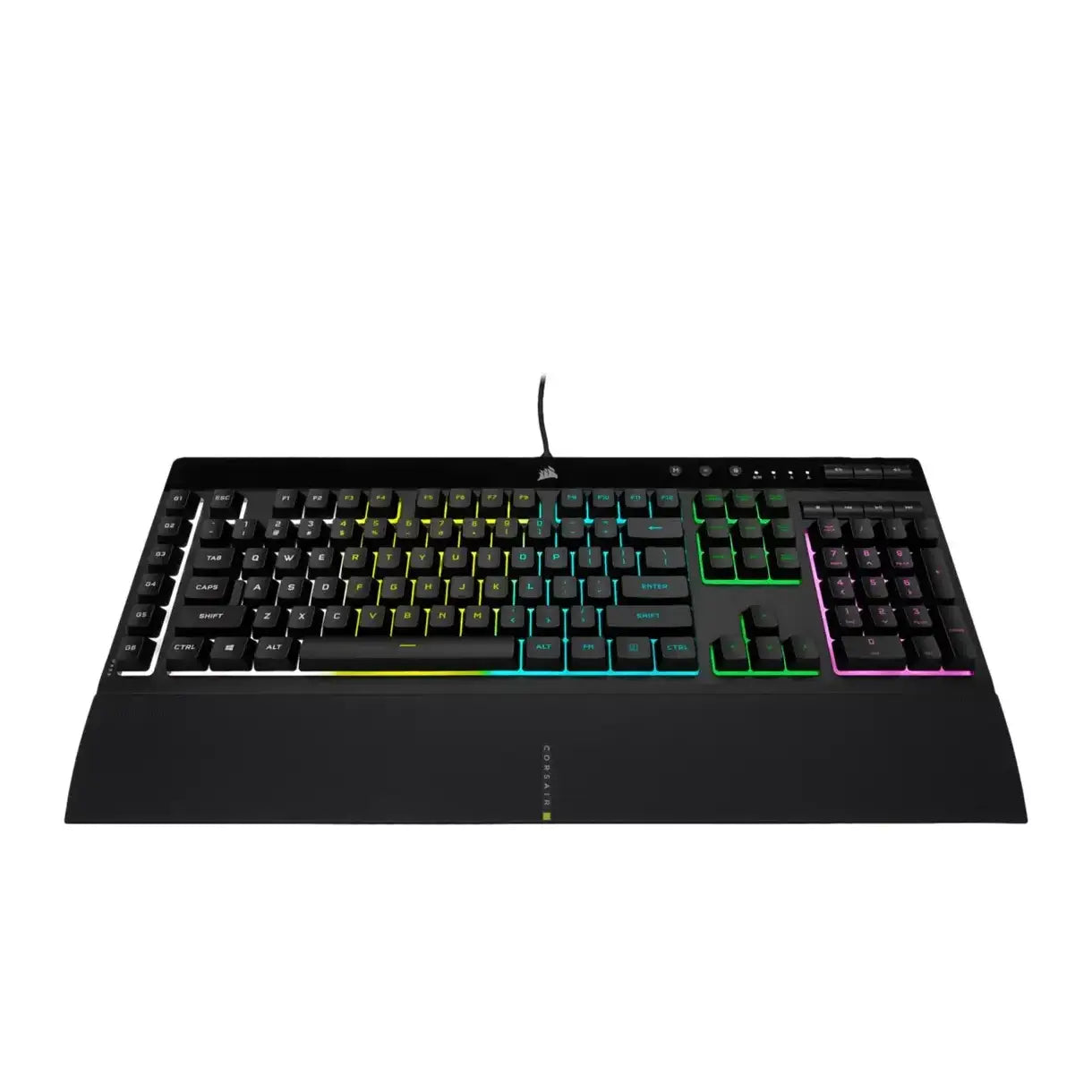 Corsair | Rubber Dome | Gaming Keyboard | K55 RGB PRO | Wired | RGB LED light | US | Black
