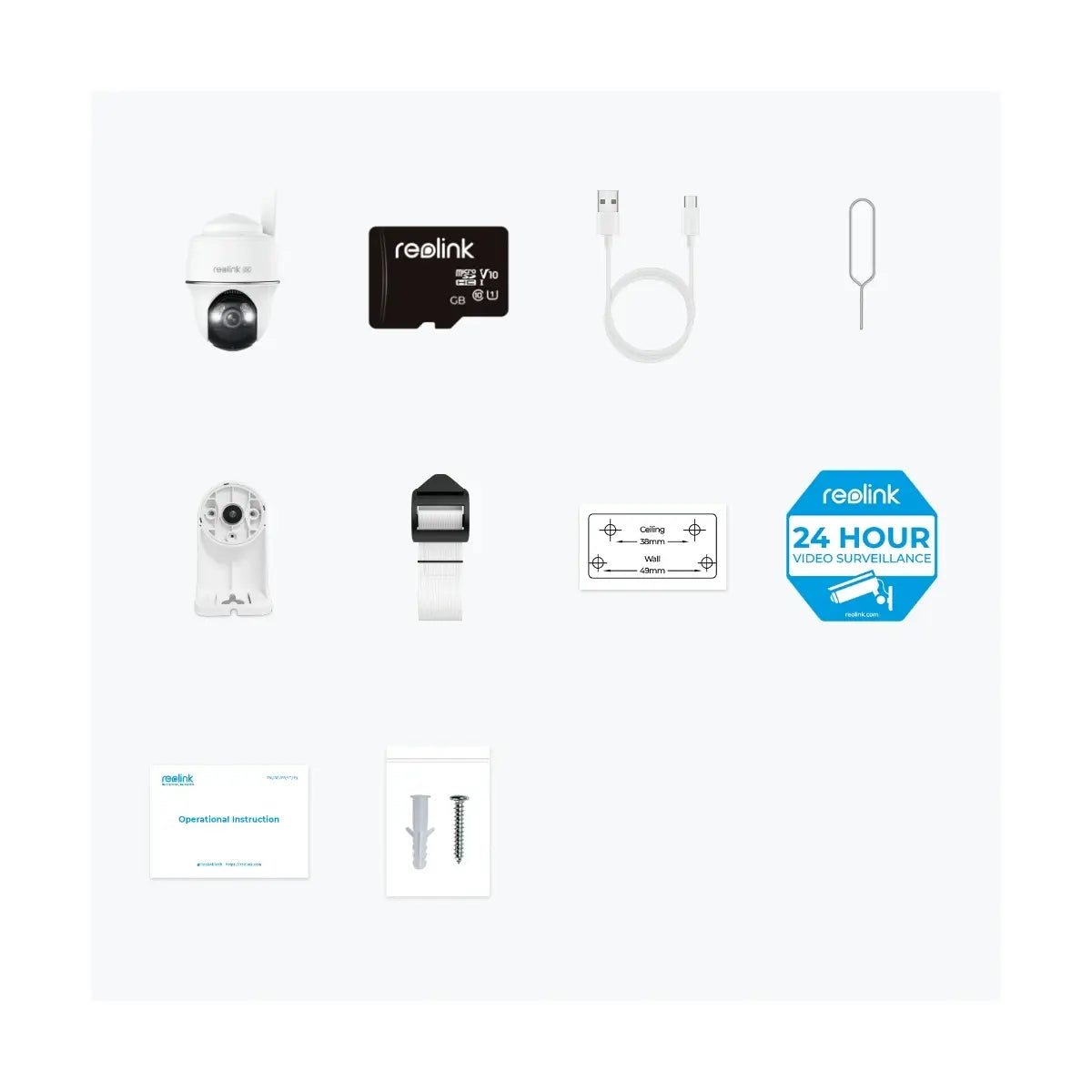 Reolink | 4K 4G LTE Wire Free Camera | Go Series G440 | Dome | 8 MP | Fixed | IP64 | MicroSD (Max. 128GB)