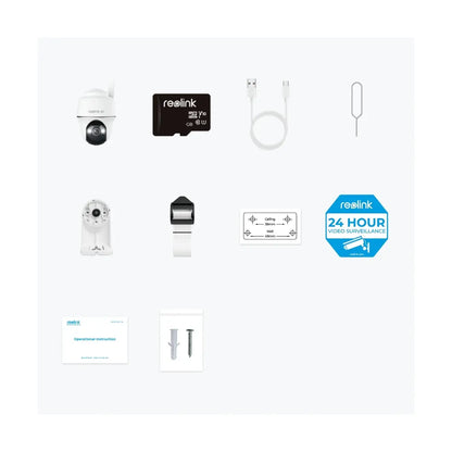 Reolink | 4K 4G LTE Wire Free Camera | Go Series G440 | Dome | 8 MP | Fixed | IP64 | MicroSD (Max. 128GB)