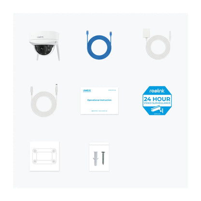 Reolink | 4K Ultra HD IK10 Vandal-Proof Camera | W437 | Dome | 8 MP | 2.7-13.5mm | IP67 | Micro SD, Max. 512 GB