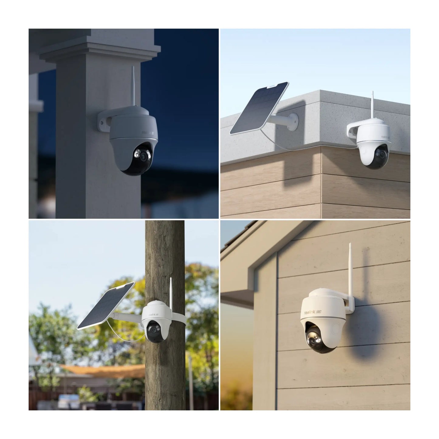 Reolink | Smart 4K Pan and Tilt Camera with Spotlights | Argus Series B440 | Dome | 8 MP | 4mm | Micro SD, Max.128GB