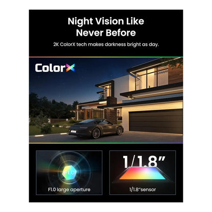 Reolink Wireless Pan & Tilt Long Lasting Solar/Battery Camera with Spotlights | Altas Series B630 with Solar Panel | Bullet | 4 MP | 4mm/F1.0