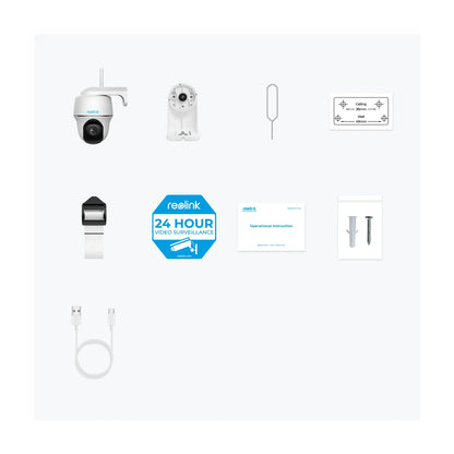 Reolink | Smart Pan and Tilt Wire-Free Camera | Argus Series B430 | PTZ | 5 MP | Fixed | Micro SD, Max. 128 GB