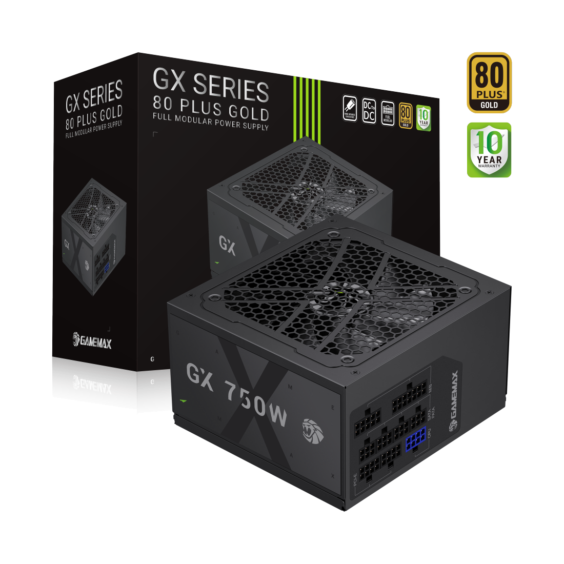 Gamemax | GX 750GF | 750W Gold Full Modular PSU