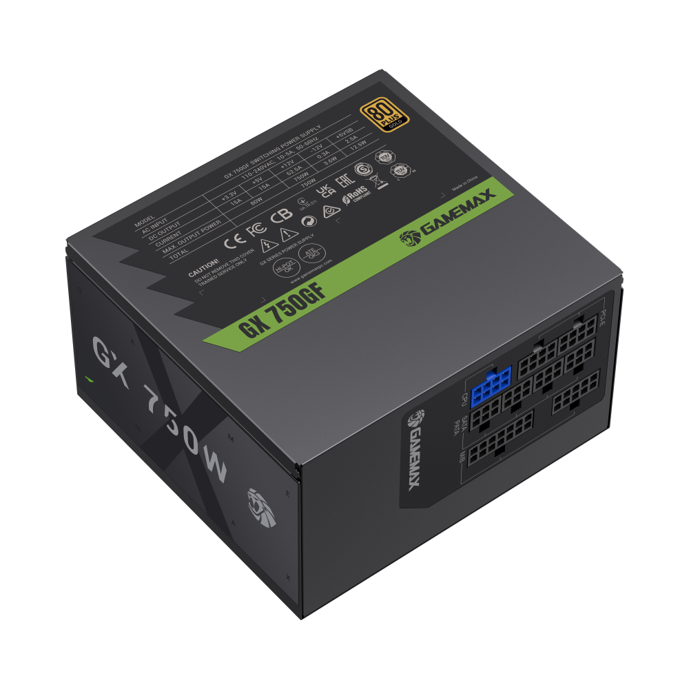 Gamemax | GX 750GF | 750W Gold Full Modular PSU