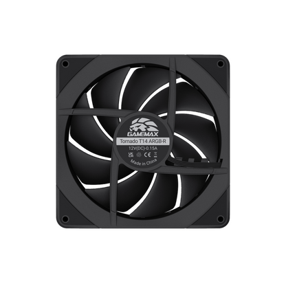 Gamemax | TORNADO T12 ARGB-R | 120mm ARGB Reverse Case Fan