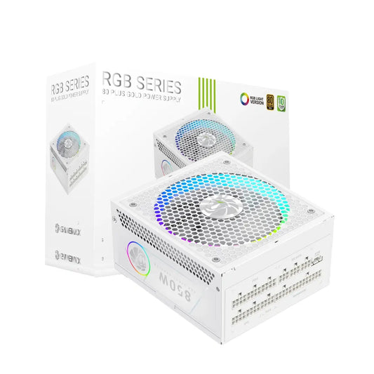 Gamemax | PSU | RGB 850G WH | 850 W | Gold | White | Full Modular