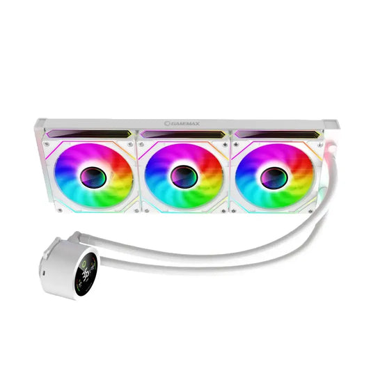 Gamemax | CPU Liquid Cooler | ICEBURG 360 DIGITAL WH | White