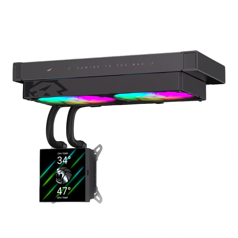 Gamemax | CPU Liquid Cooler | GLACIER 240 LCD BK | Black