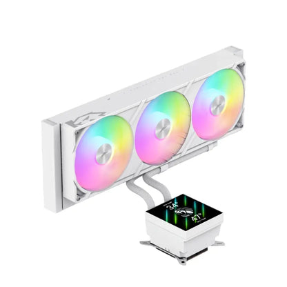 Gamemax | CPU Liquid Cooler | GLACIER 360 LCD BK | Black / White