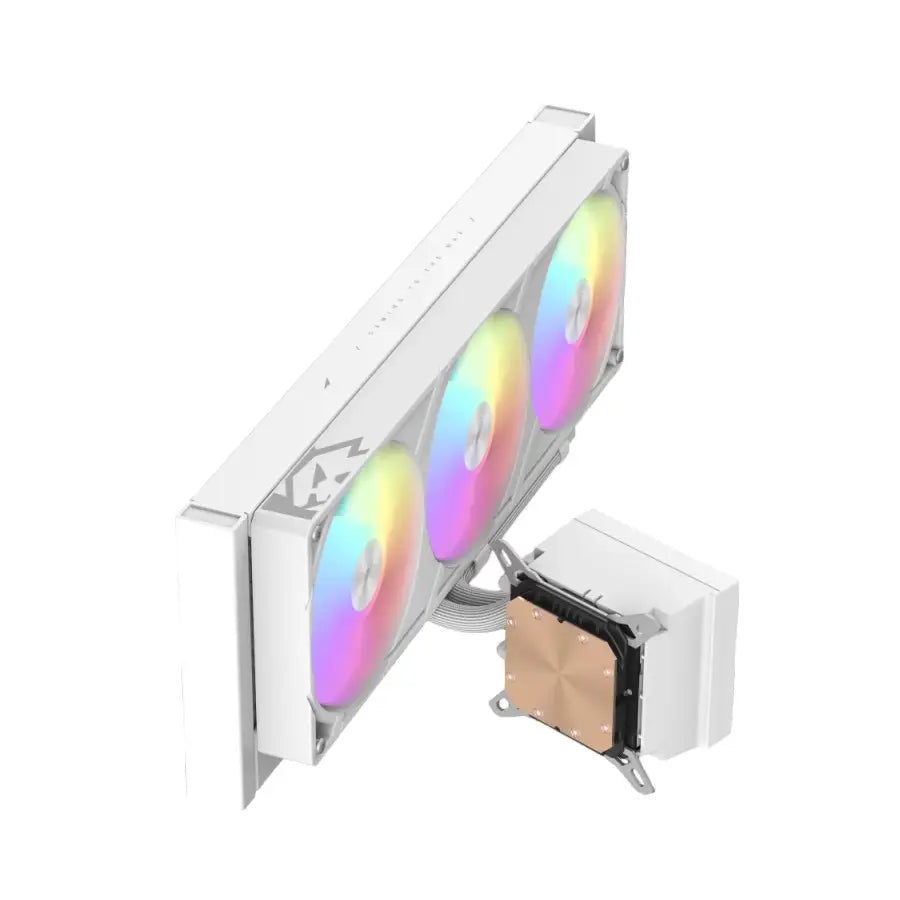 Gamemax | CPU Liquid Cooler | GLACIER 360 LCD BK | Black / White