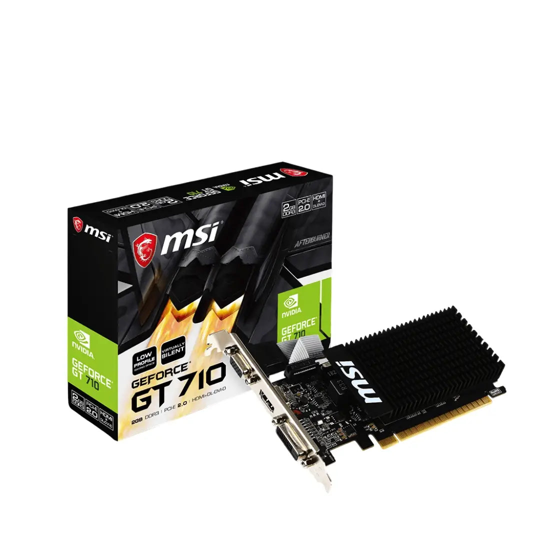 MSI | GeForce GT 710 2GD3H LP | 2048MB | NVIDIA GeForce GT 710 | 2 GB