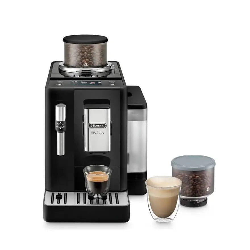 Delonghi | Coffee Machine | EXAM 440.35.B RIVELIA | Built-in milk frother | Automatic | 1450 W | Onyx Black