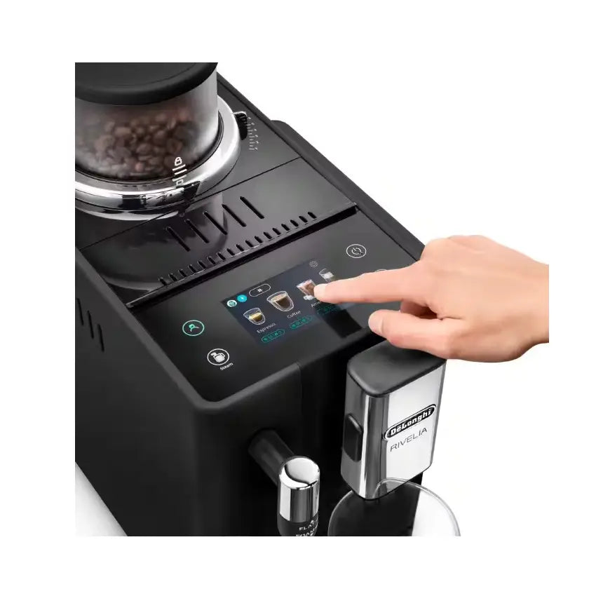 Delonghi | Coffee Machine | EXAM 440.35.B RIVELIA | Built-in milk frother | Automatic | 1450 W | Onyx Black