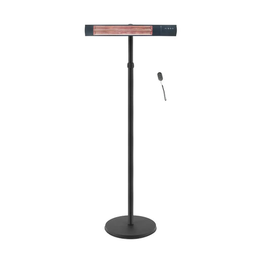 TunaBone | Electric Standing Patio Heater, Single carbon golden tube | TB2580ST-01 | 2500 W | Black