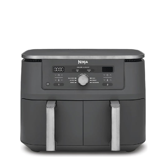 NINJA | DZ400EU | Dual Zone Airfryer | 2470W | 9.5L | 6-in-1 Functions | Gunmetal Grey